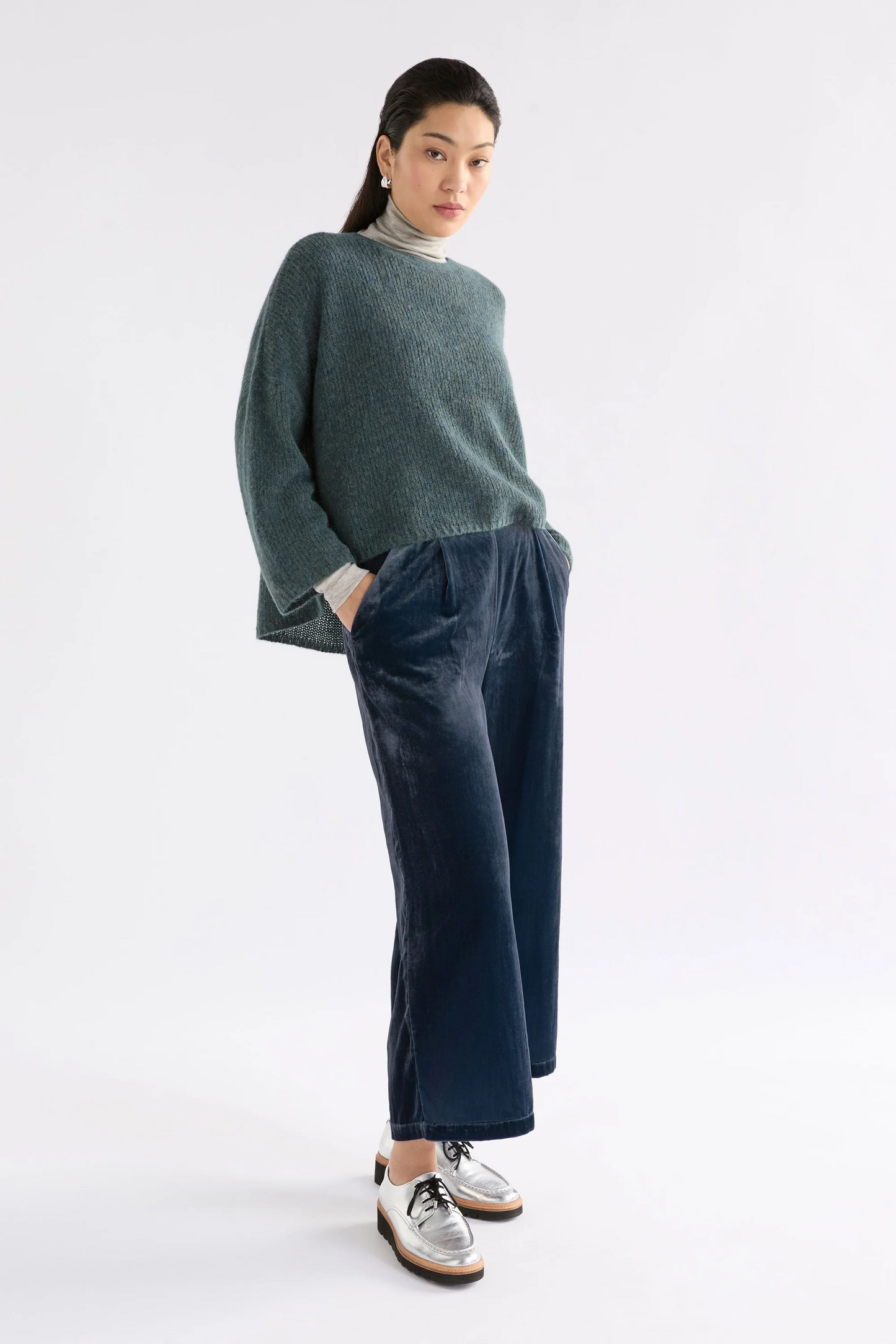Elk Suuri Wide Leg Pant - Blue Steel