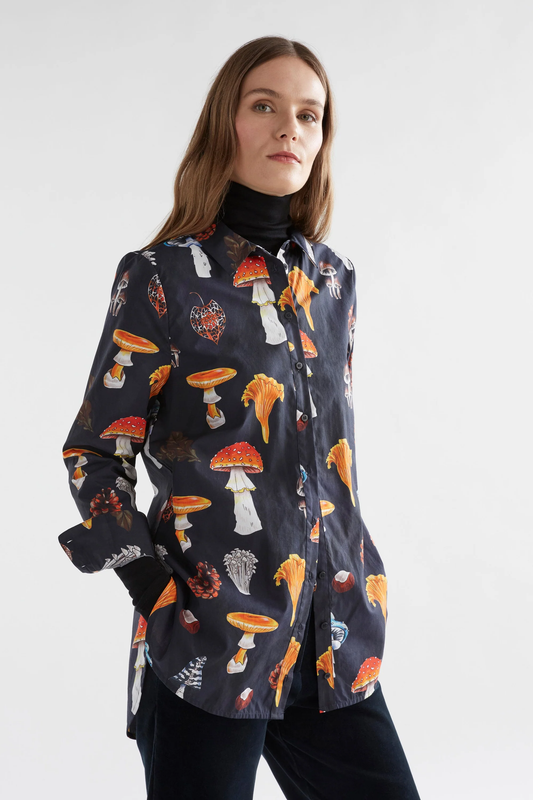 Elk Allem Shirt - Mushroom Print