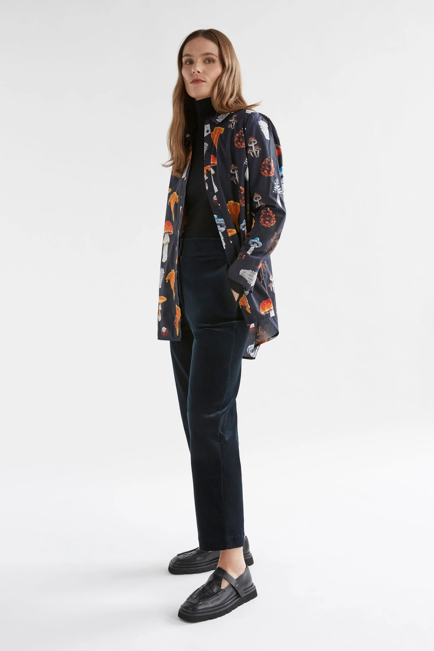 Elk Allem Shirt - Mushroom Print
