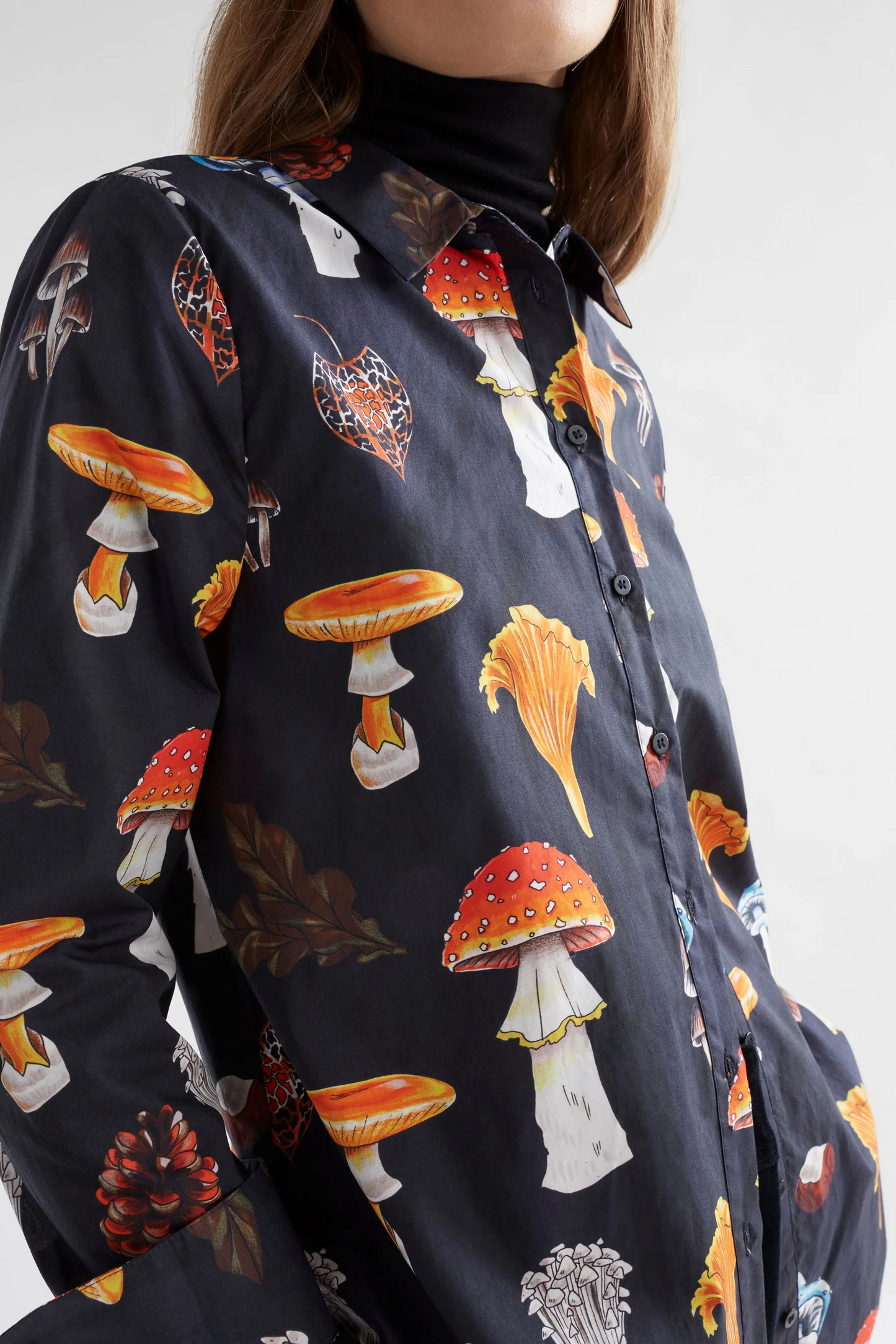 Elk Allem Shirt - Mushroom Print