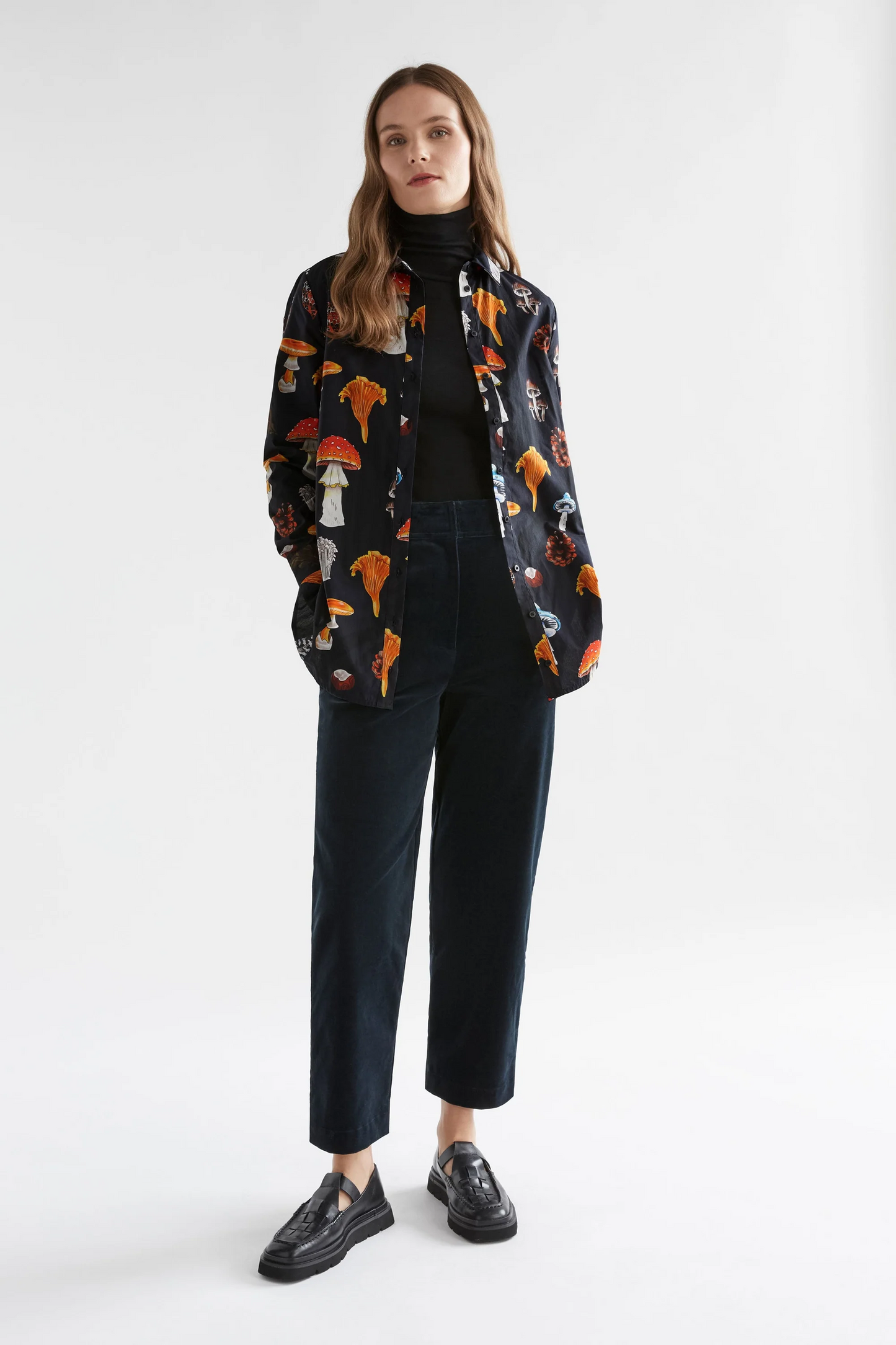 Elk Allem Shirt - Mushroom Print