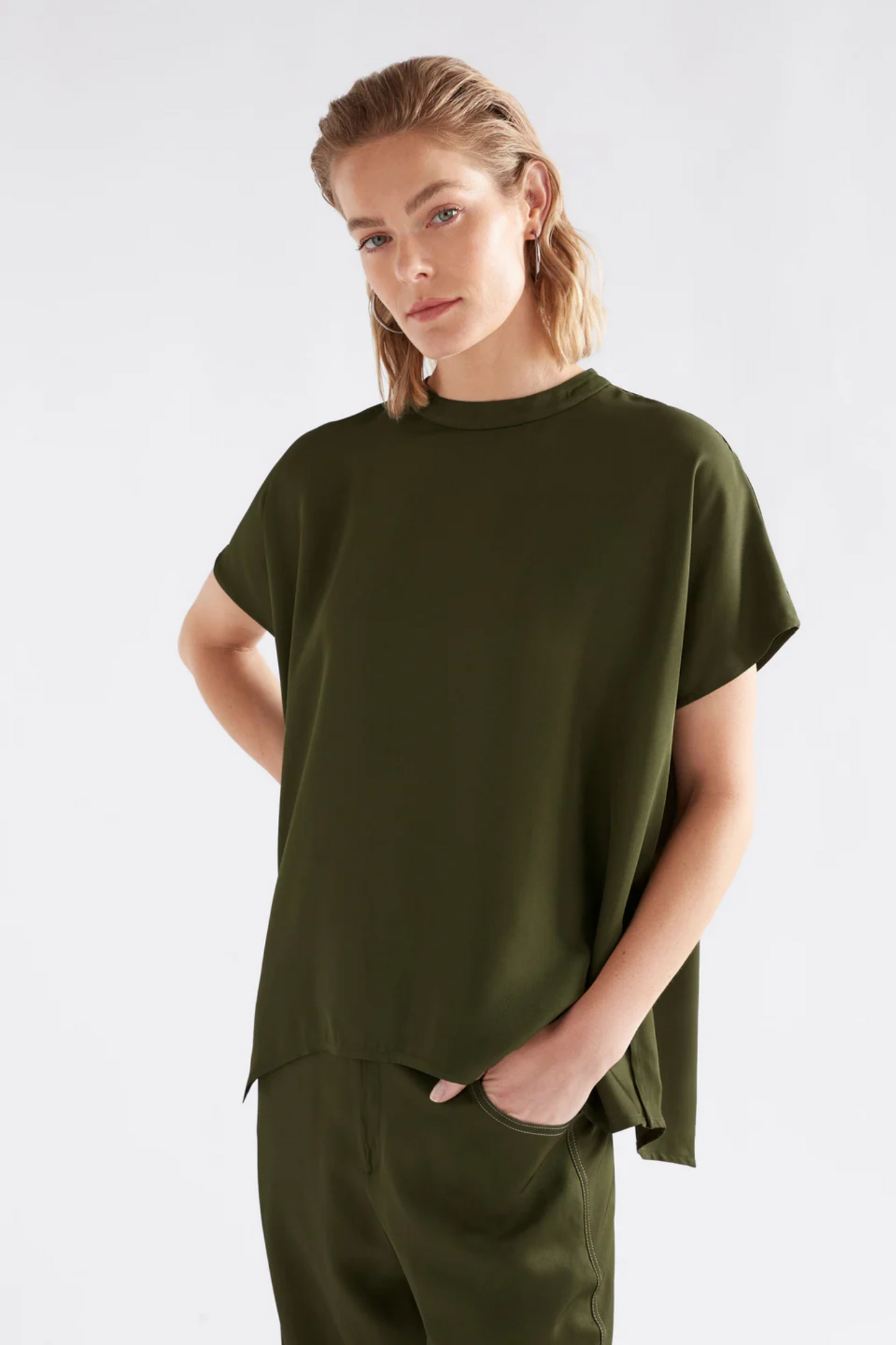 Elk Hullu Top - Bright Olive
