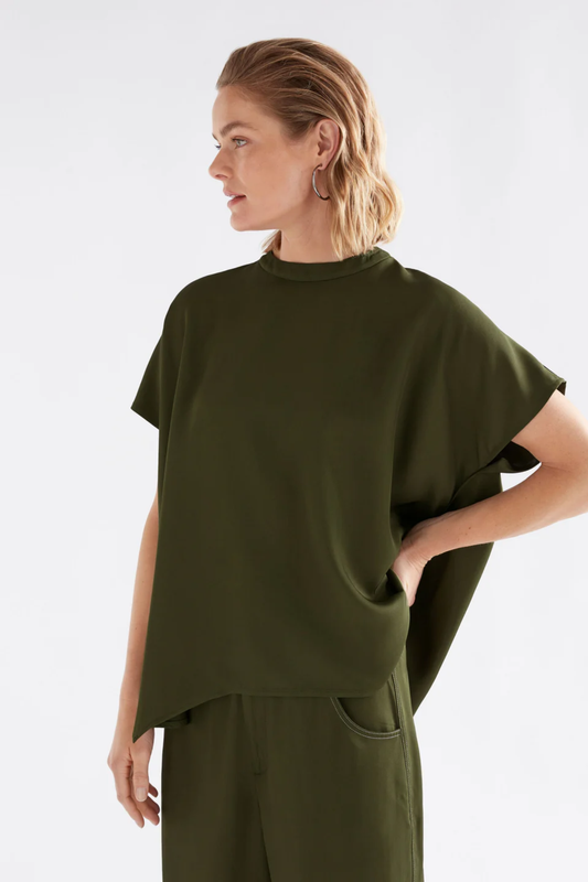 Elk Hullu Top - Bright Olive