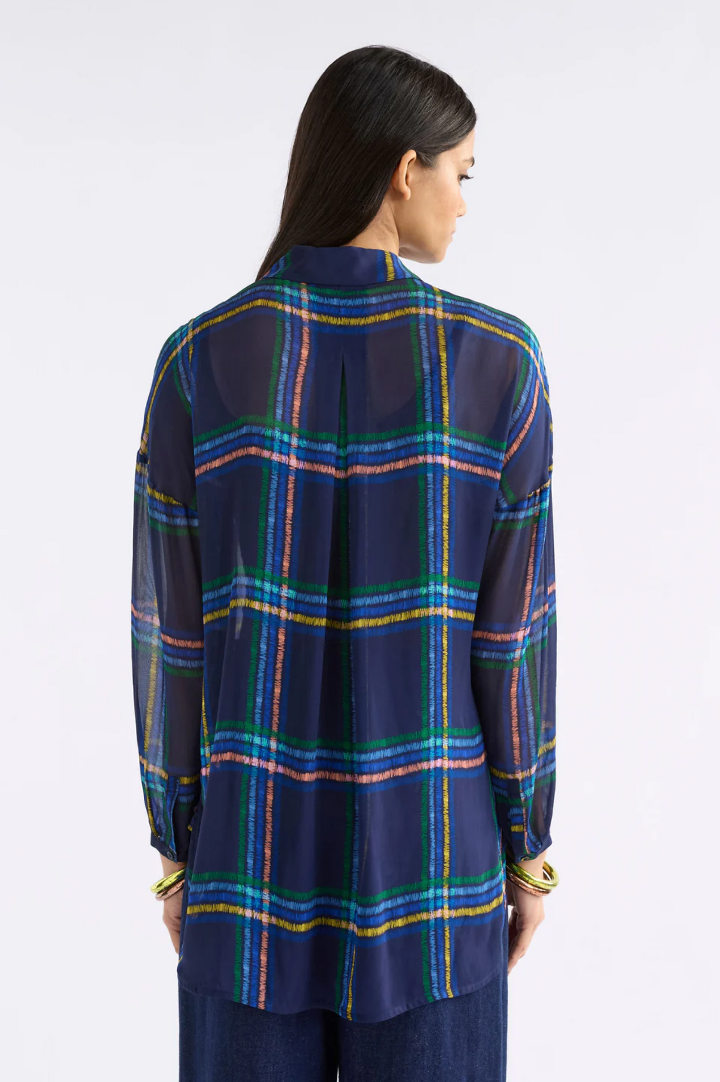 Elk Eir Sheer Shirt - Elba Check