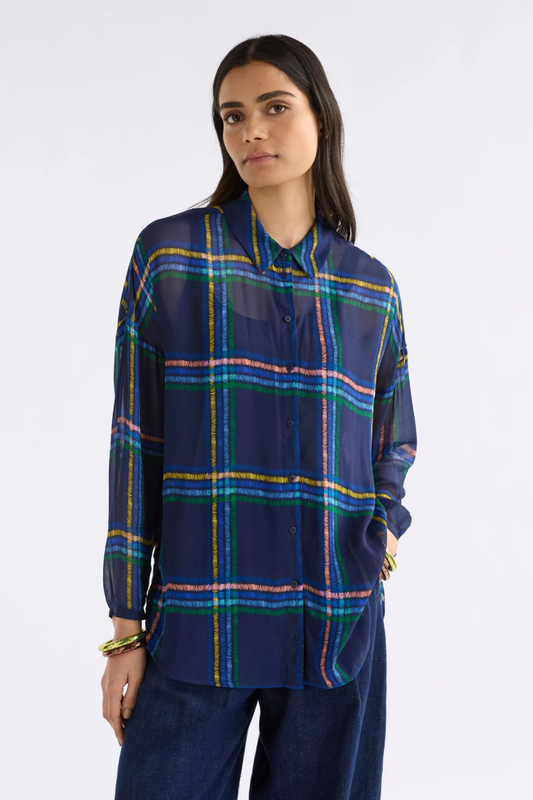 Elk Eir Sheer Shirt - Elba Check