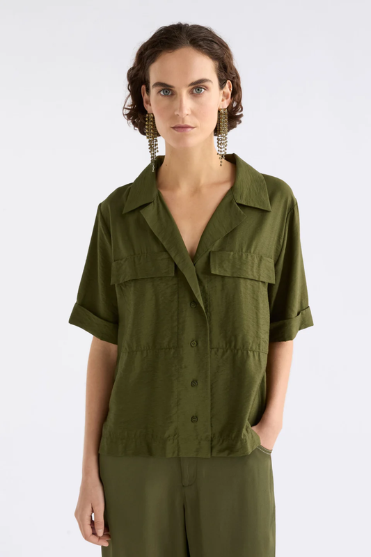 Elk Eine Shirt - Bright Olive