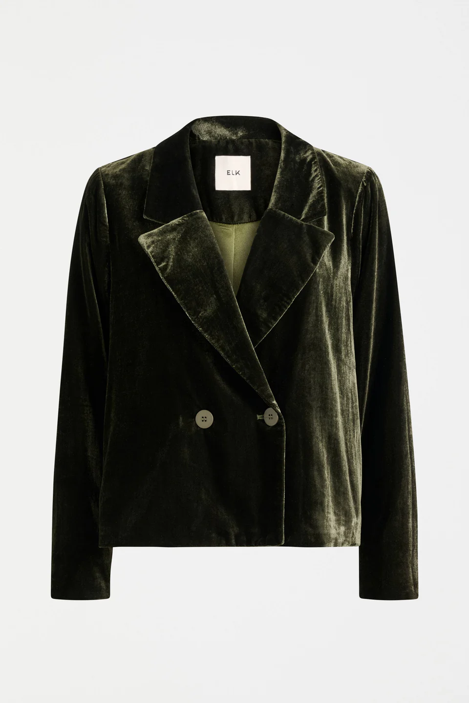 Elk Suuri Double Breasted Blazer - Deep Olive