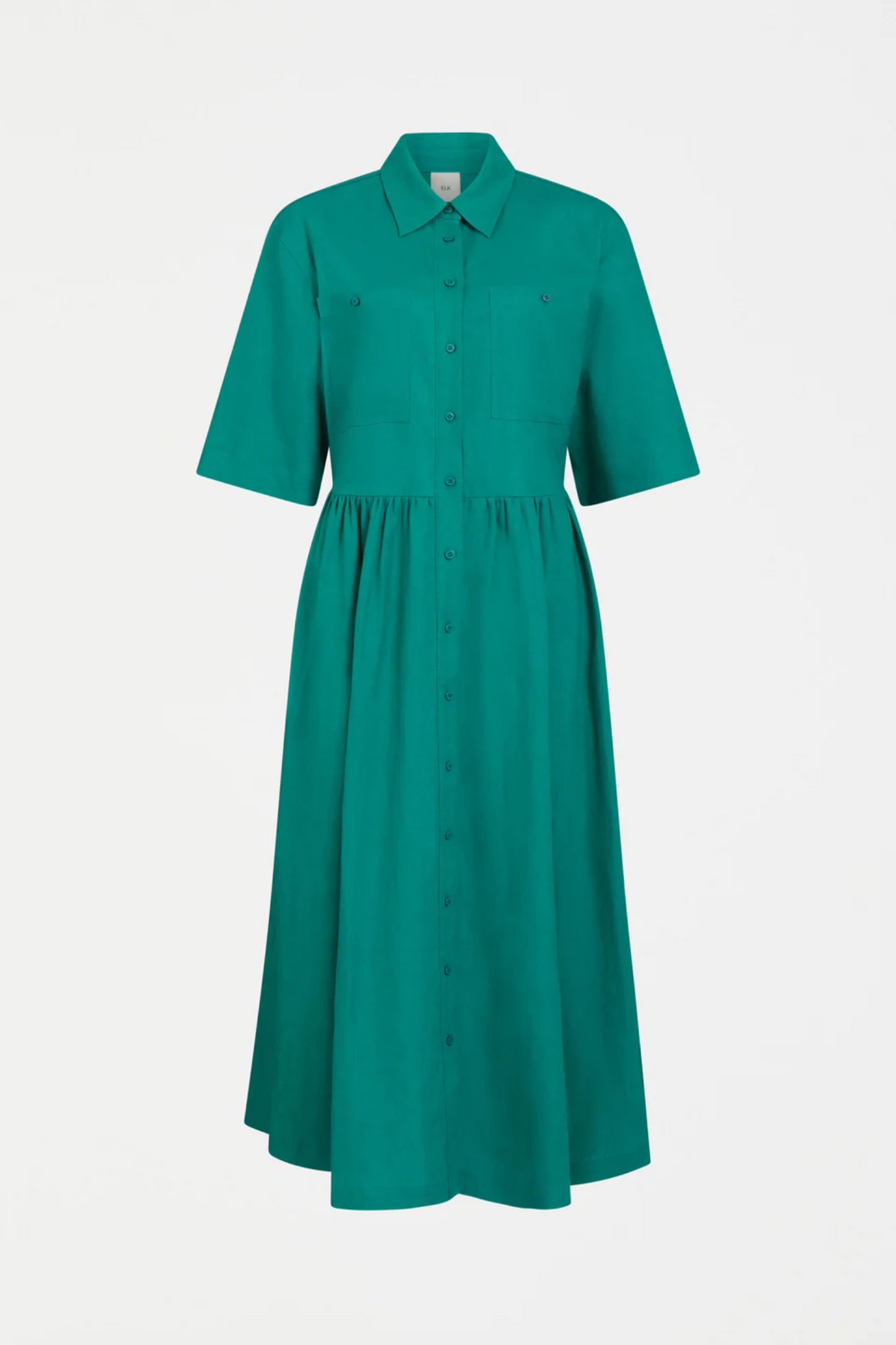 Elk Llinen Light Dress - Deep Teal