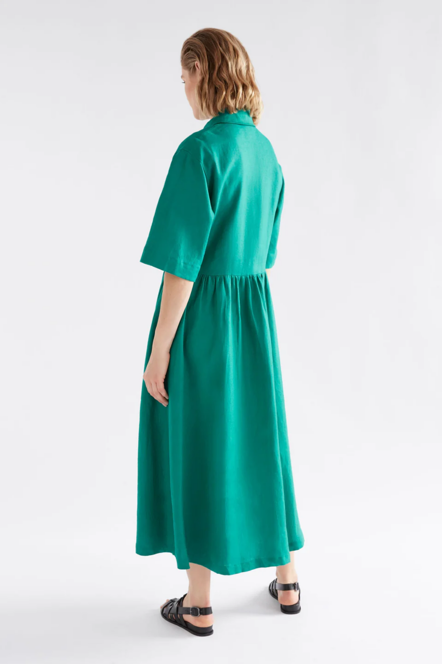 Elk Llinen Light Dress - Deep Teal