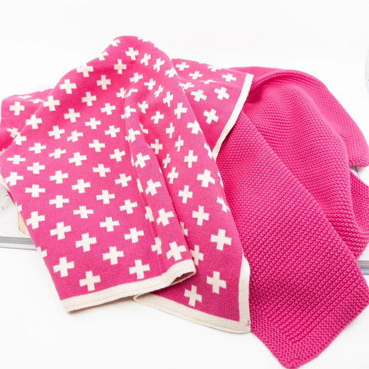 Ecovask Kitchen Towels 2pk - Flamingo/Hot Pink