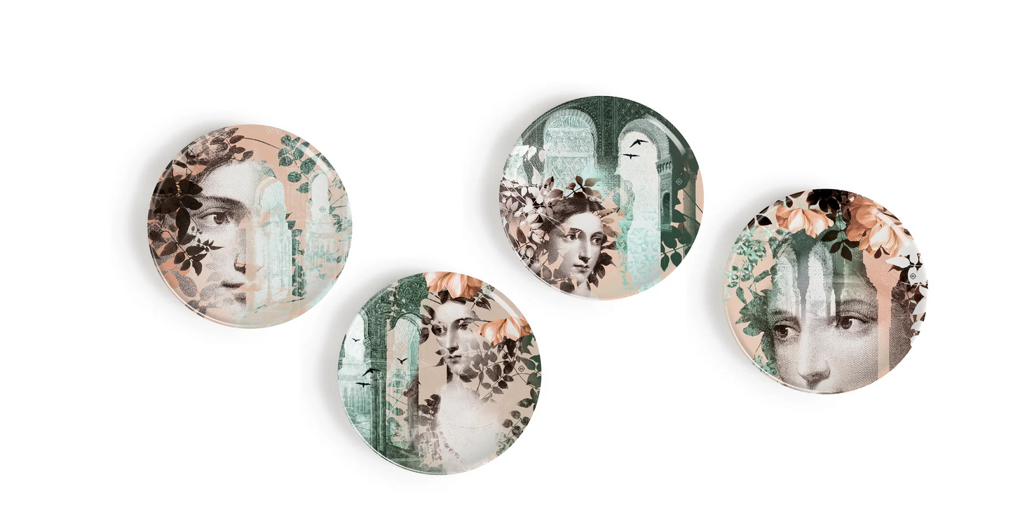 Ibride Porcelain Plates Four - Alhambra