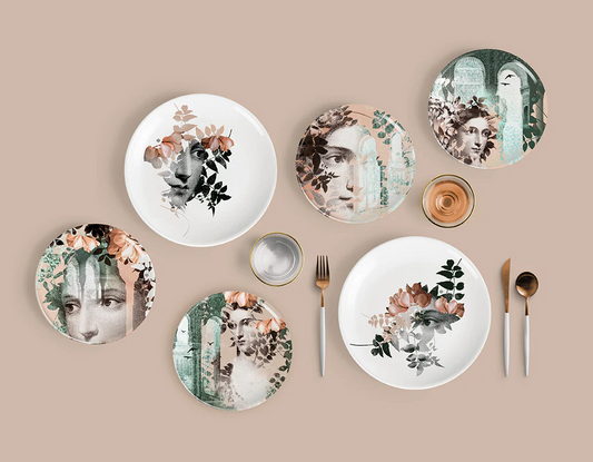 Ibride Porcelain Plates Four - Alhambra