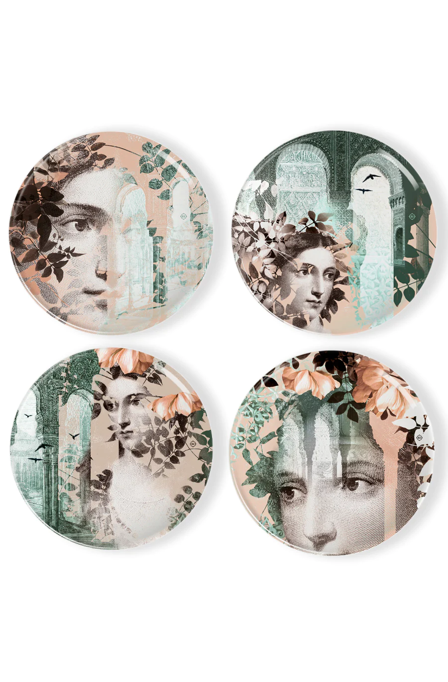 Ibride Porcelain Plates Four - Alhambra
