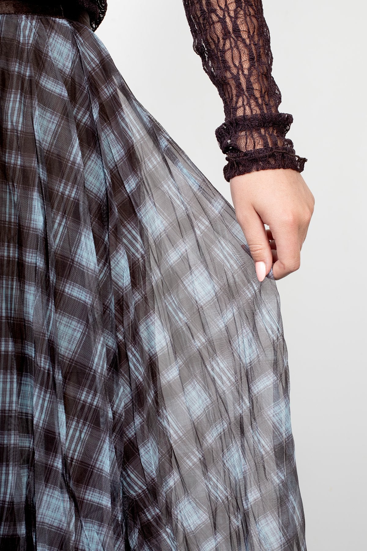 Antler Plaid Skirt - Bounty