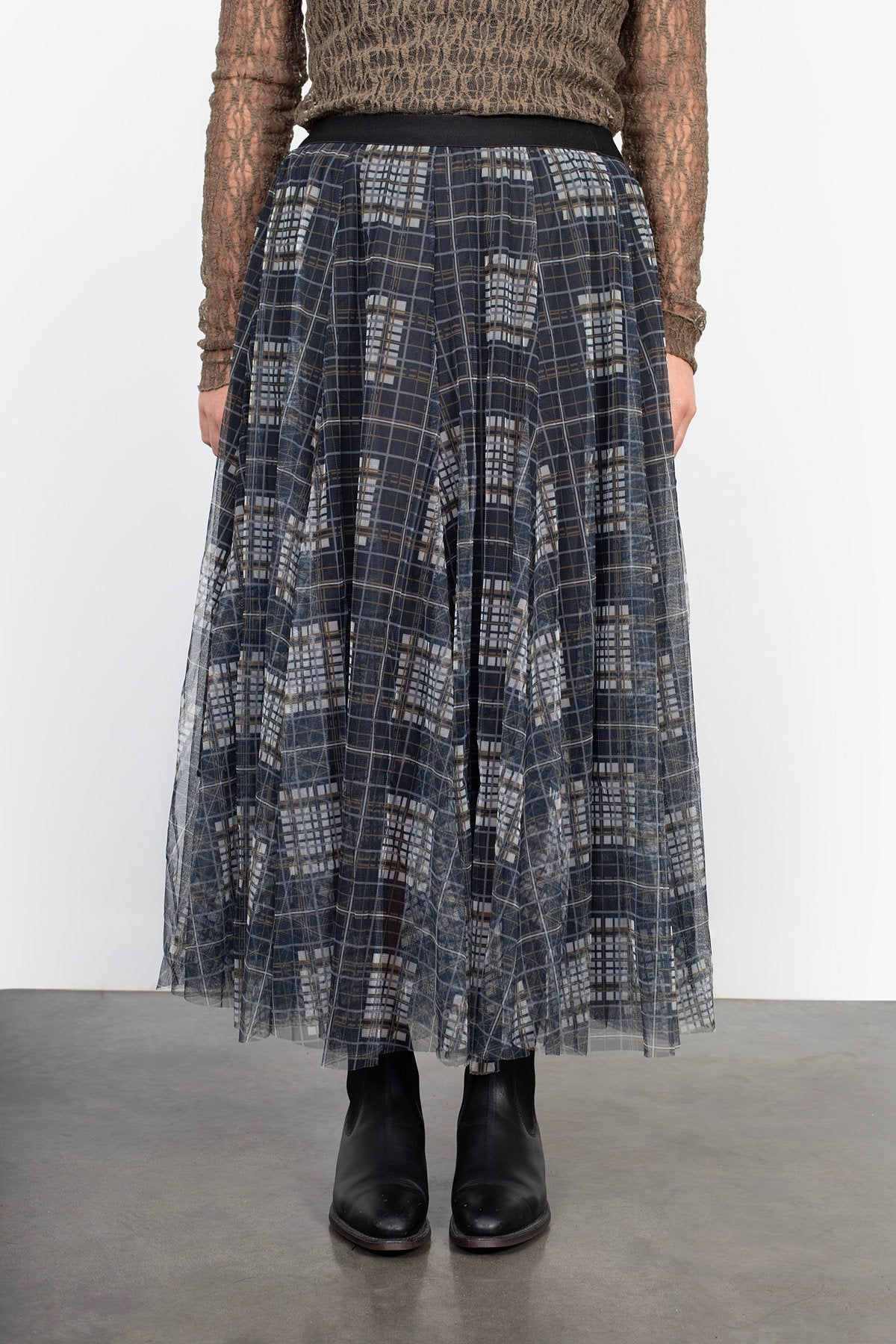 Antler Tilly Tulle Skirt - Gridlock