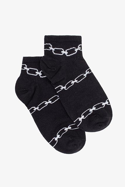 Antler NZ Ankle Socks - Black Chain