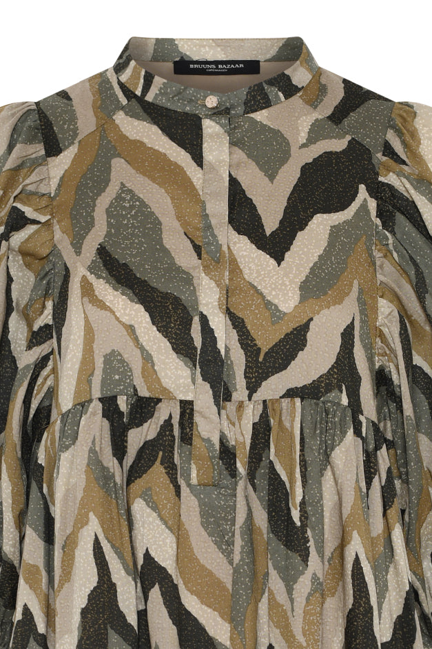 Bruuns Bazaar Aster Sarina Dress - Green Print