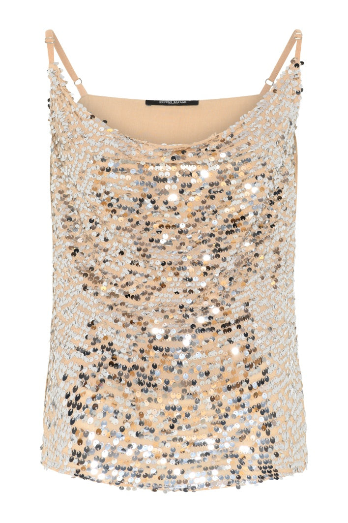 Bruuns Bazaar Folium Meria Top - Silver