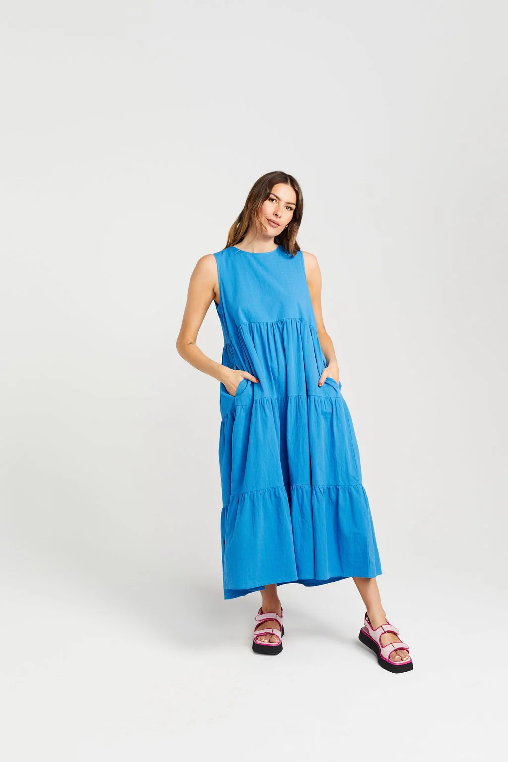 Thing Thing Twirling Dress - Marine