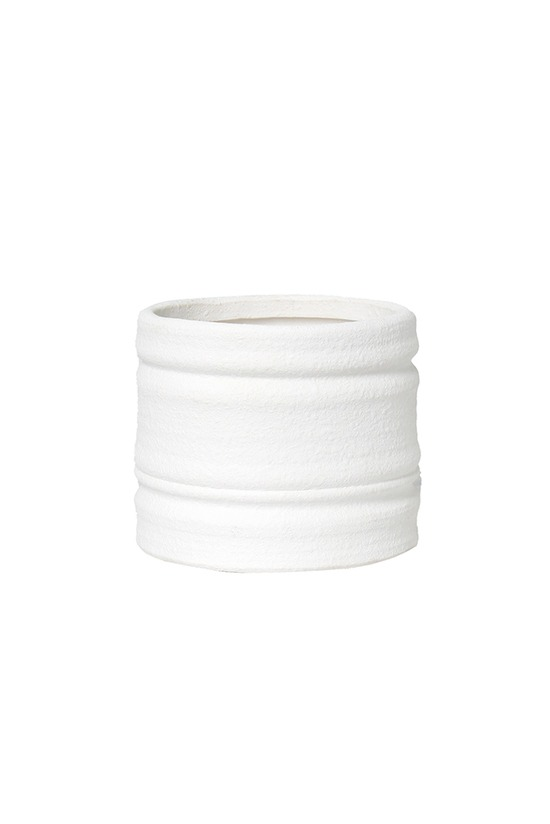 Flower Systems Bharat Cover Pot - Small White