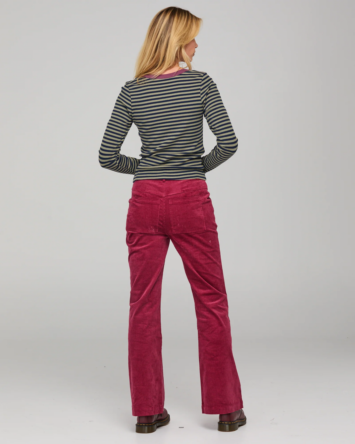 Boom Shankar Bellissimo Long Sleeve Top - Stripe