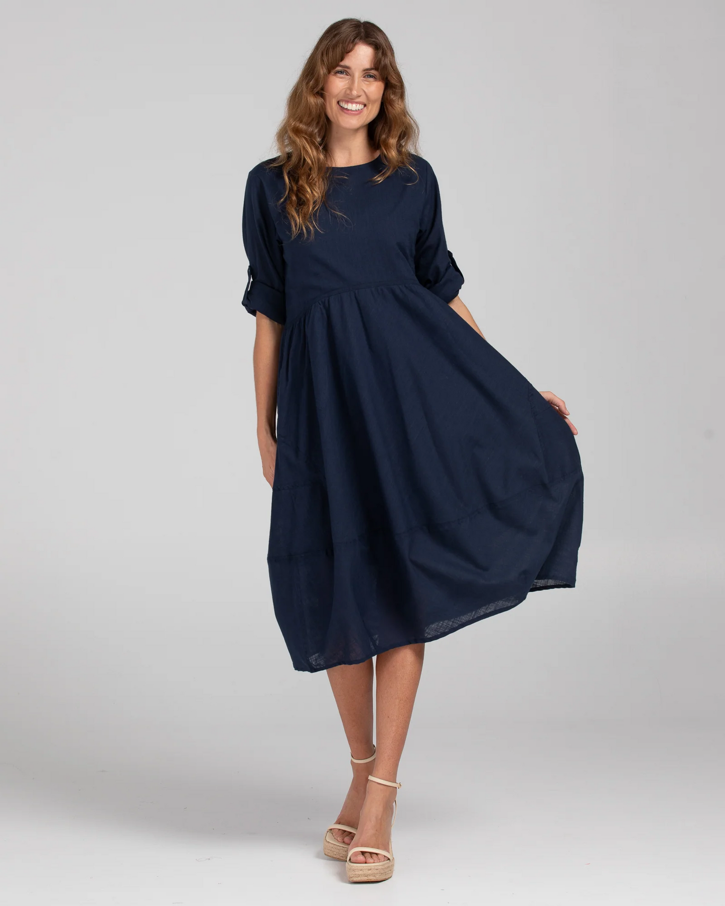 Boom Shankar Guru Dress - Navy