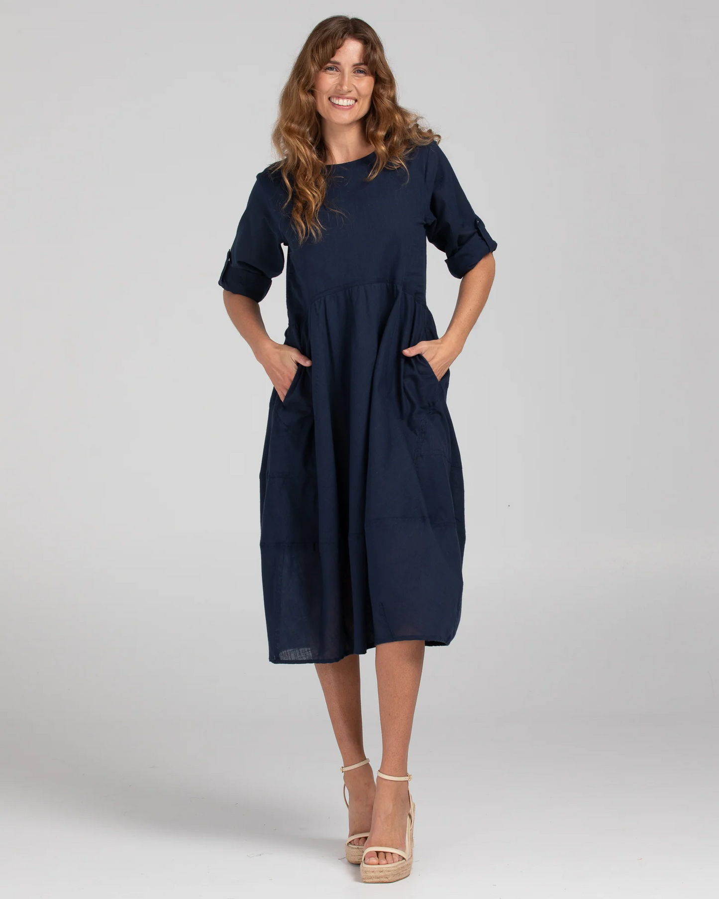 Boom Shankar Guru Dress - Navy