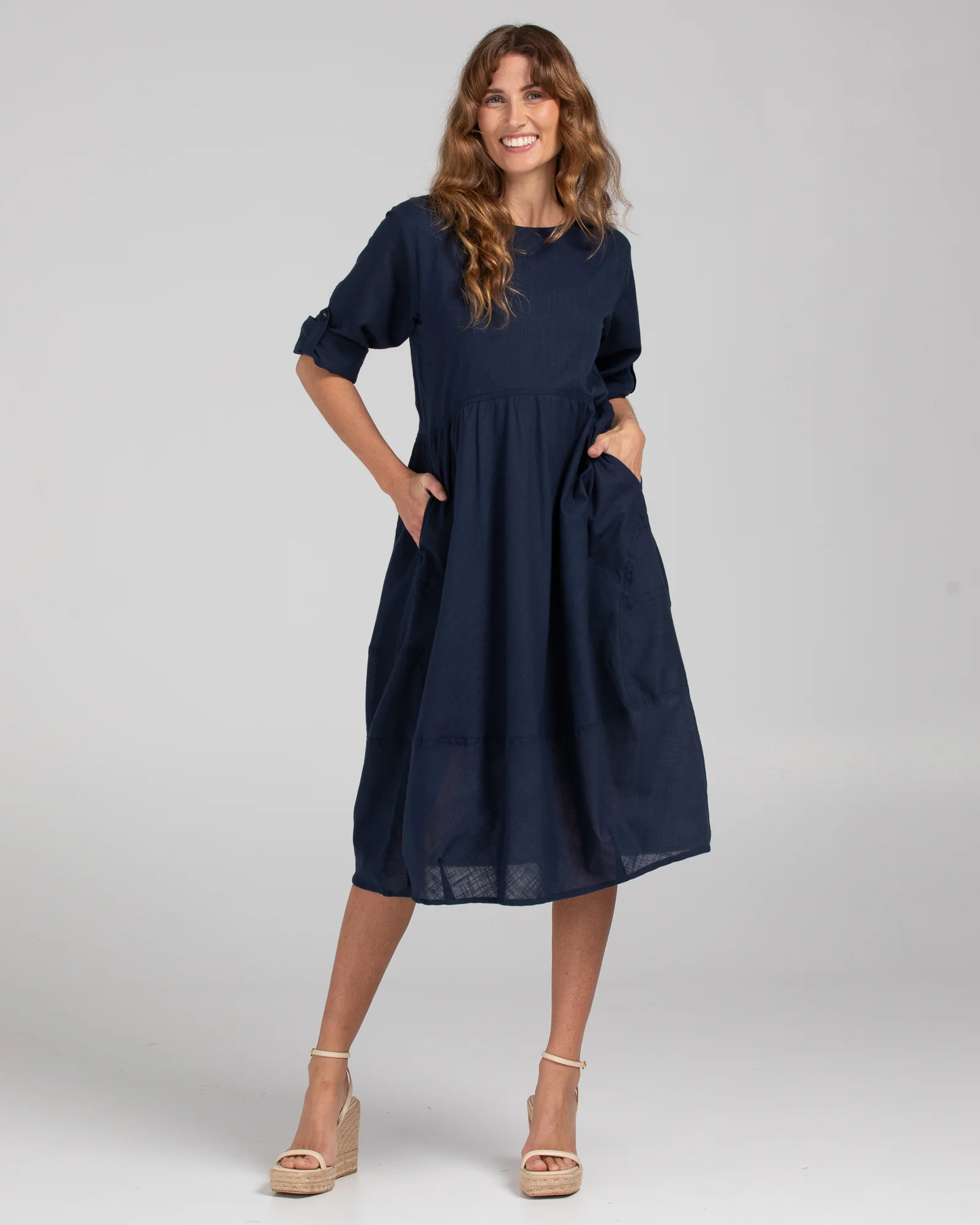 Boom Shankar Guru Dress - Navy