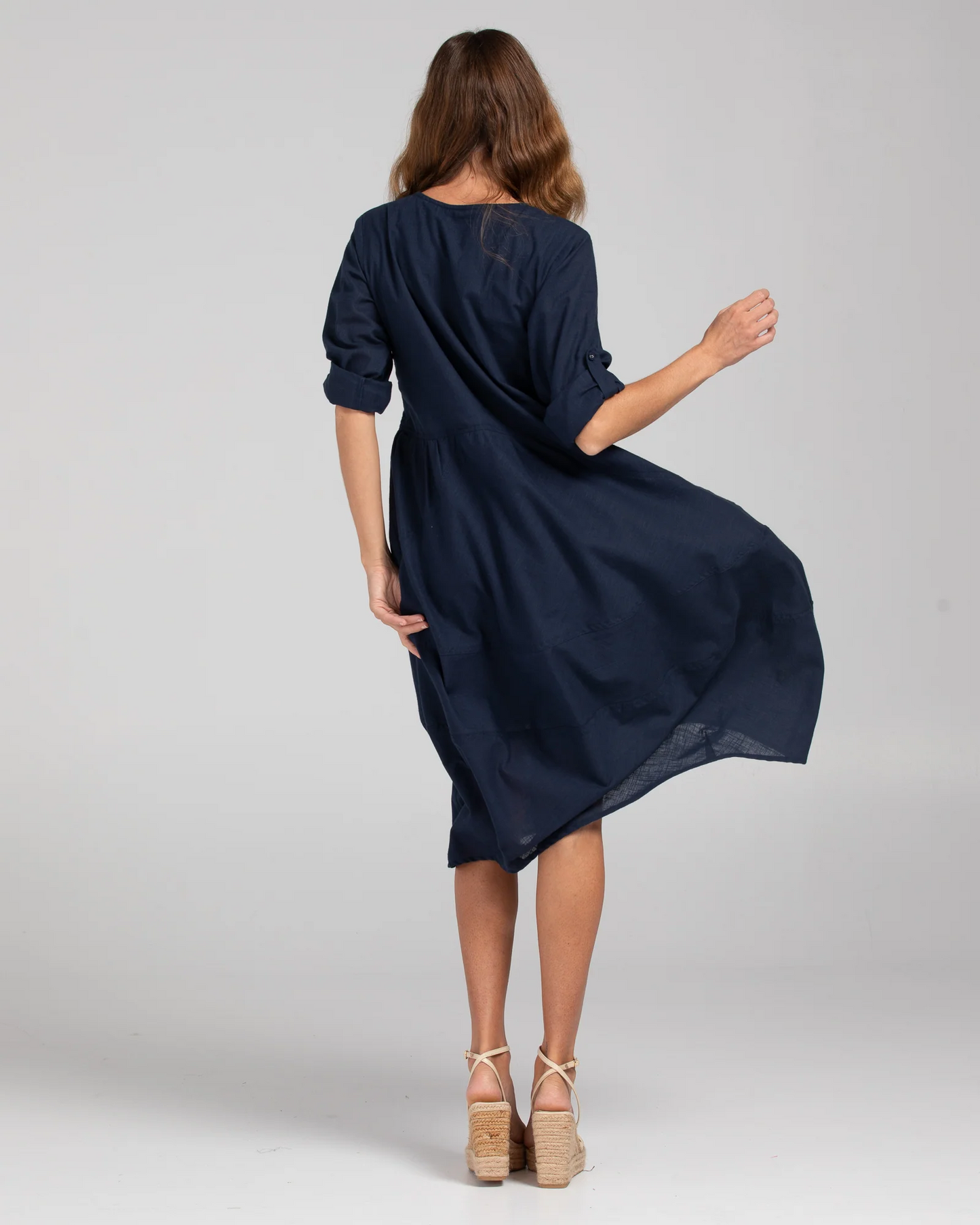 Boom Shankar Guru Dress - Navy