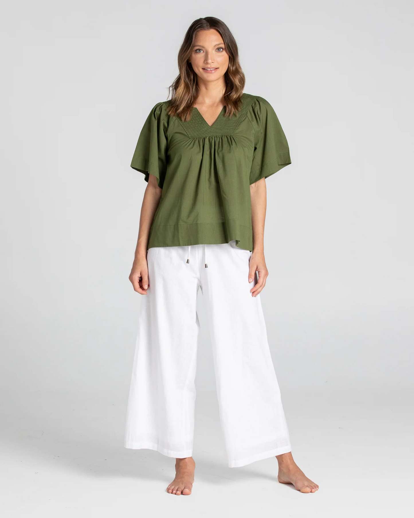 Boom Shankar Freya Top - Khaki