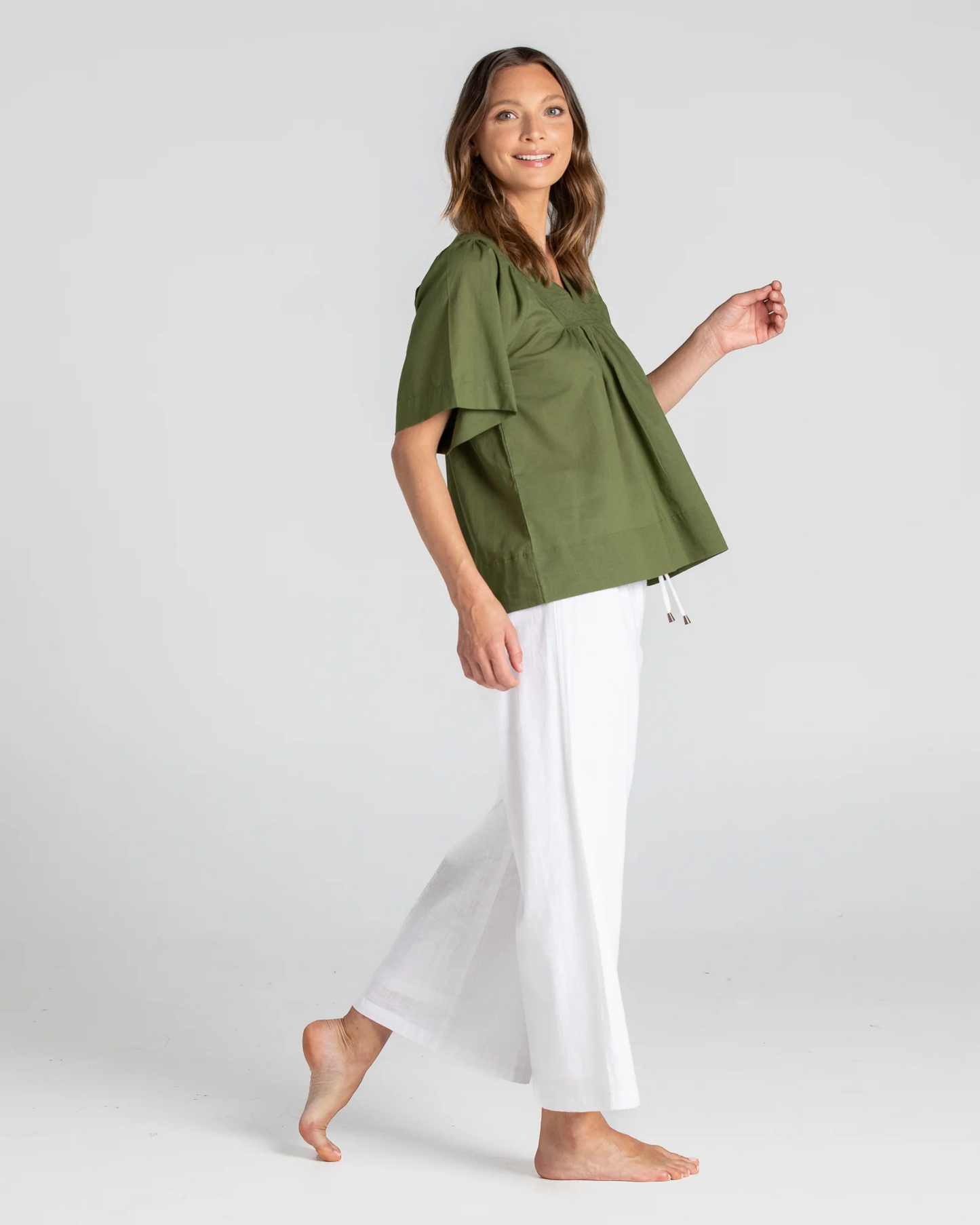 Boom Shankar Freya Top - Khaki