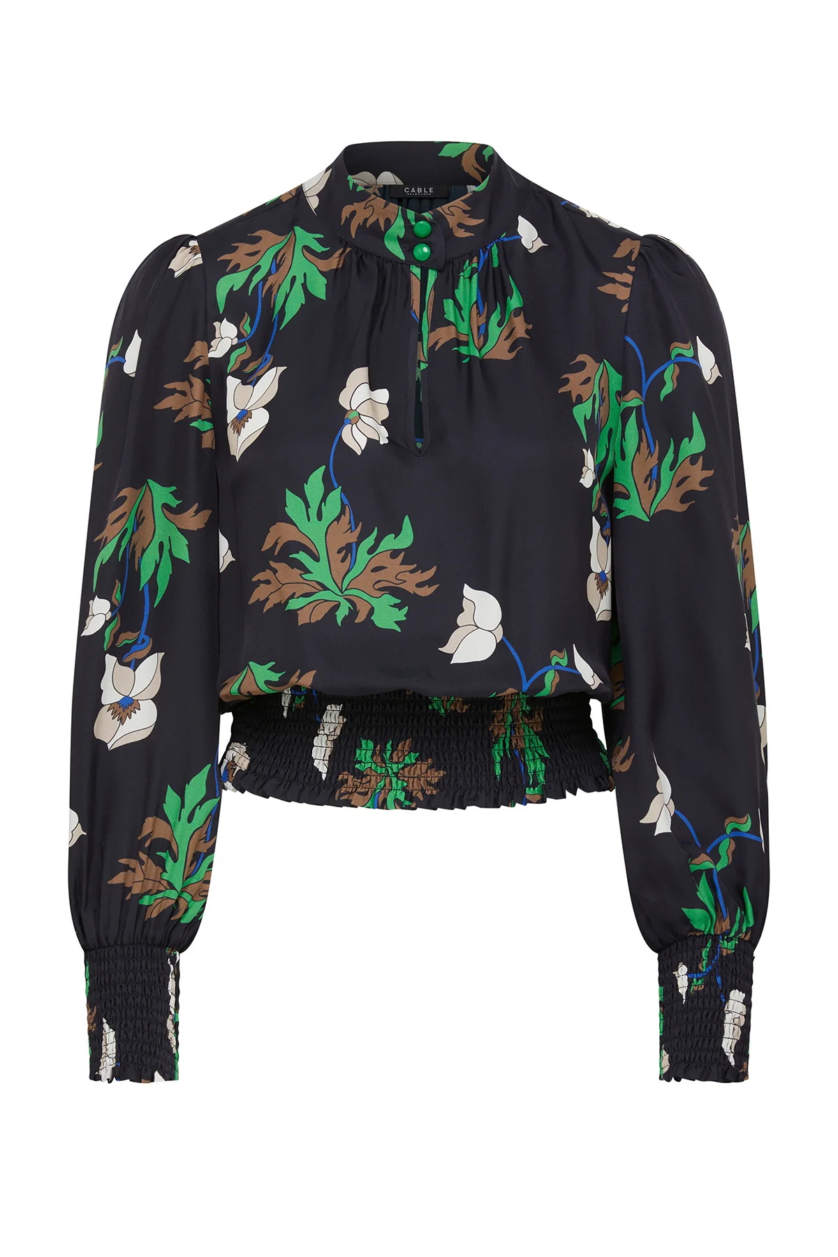 Cable Colette Blouse - Wild Flower Print