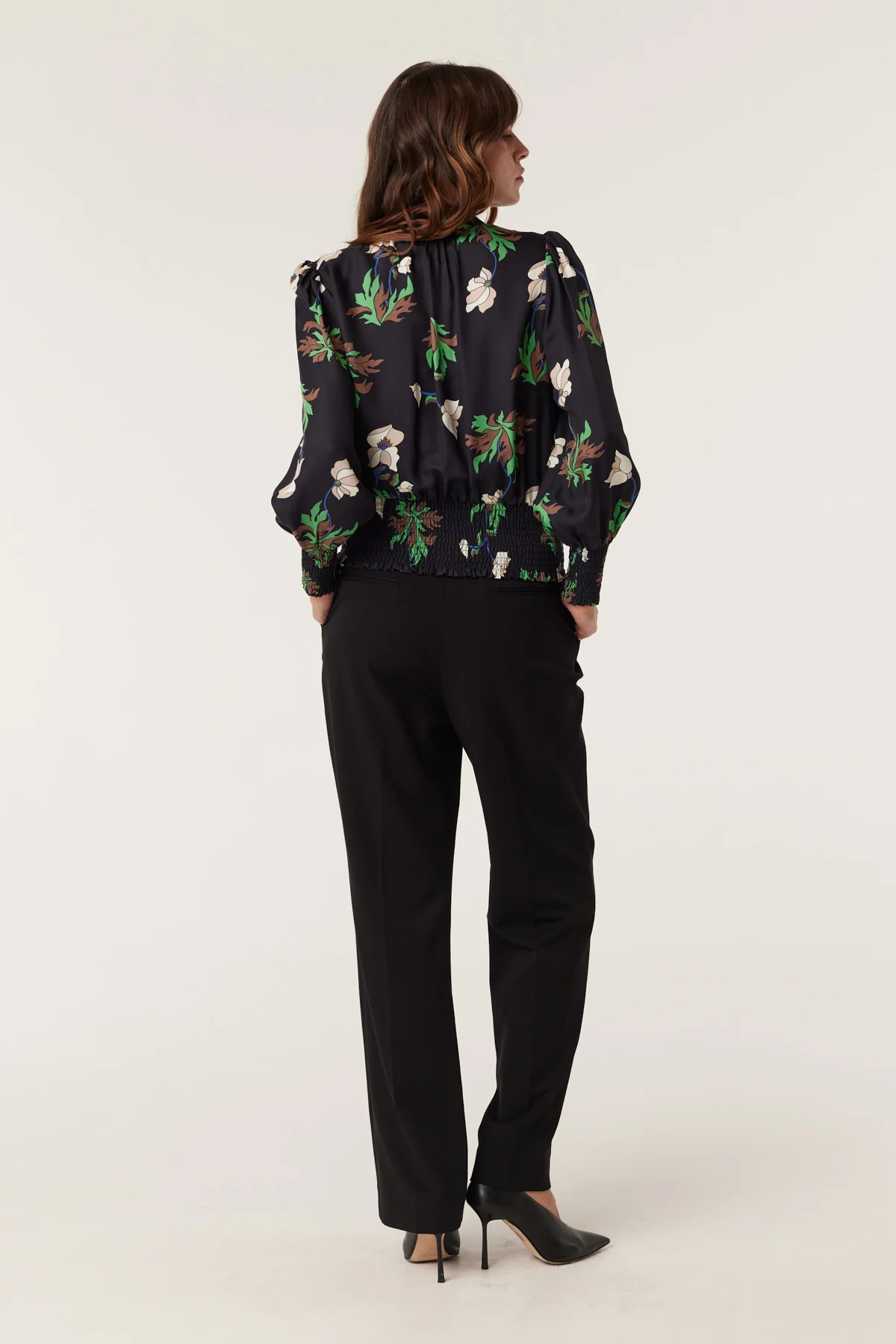 Cable Colette Blouse - Wild Flower Print