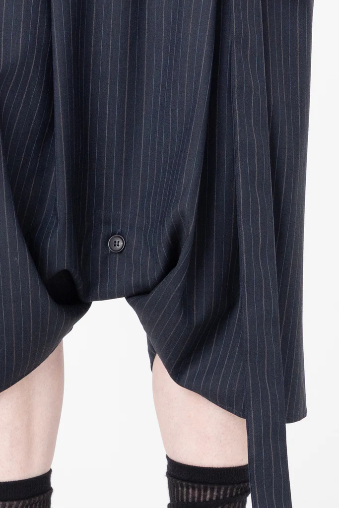 Company of Strangers Transform Skirt - Charcoal Stripe