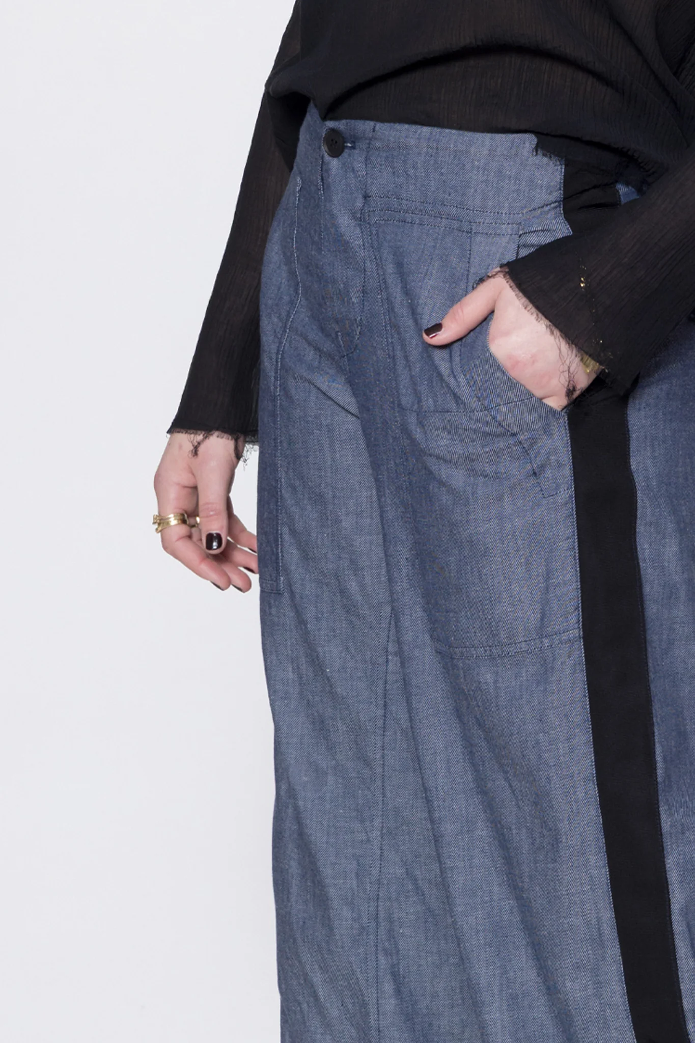 Company of Strangers Joy Pants - Denim Blue