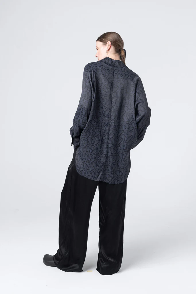 Company of Strangers Perfect Day Shirt - Black Paisley