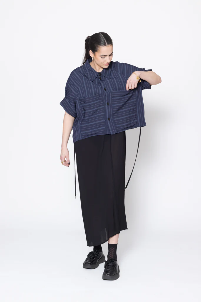 Company Of Strangers Admiration Shirt - Navy Stripe