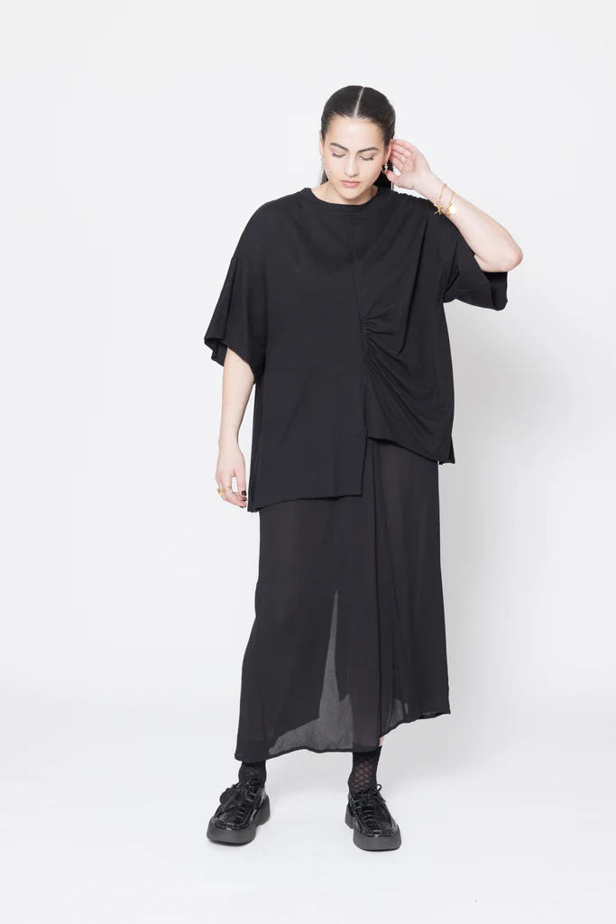 Company Of Strangers Contrast Tee - Black Knit