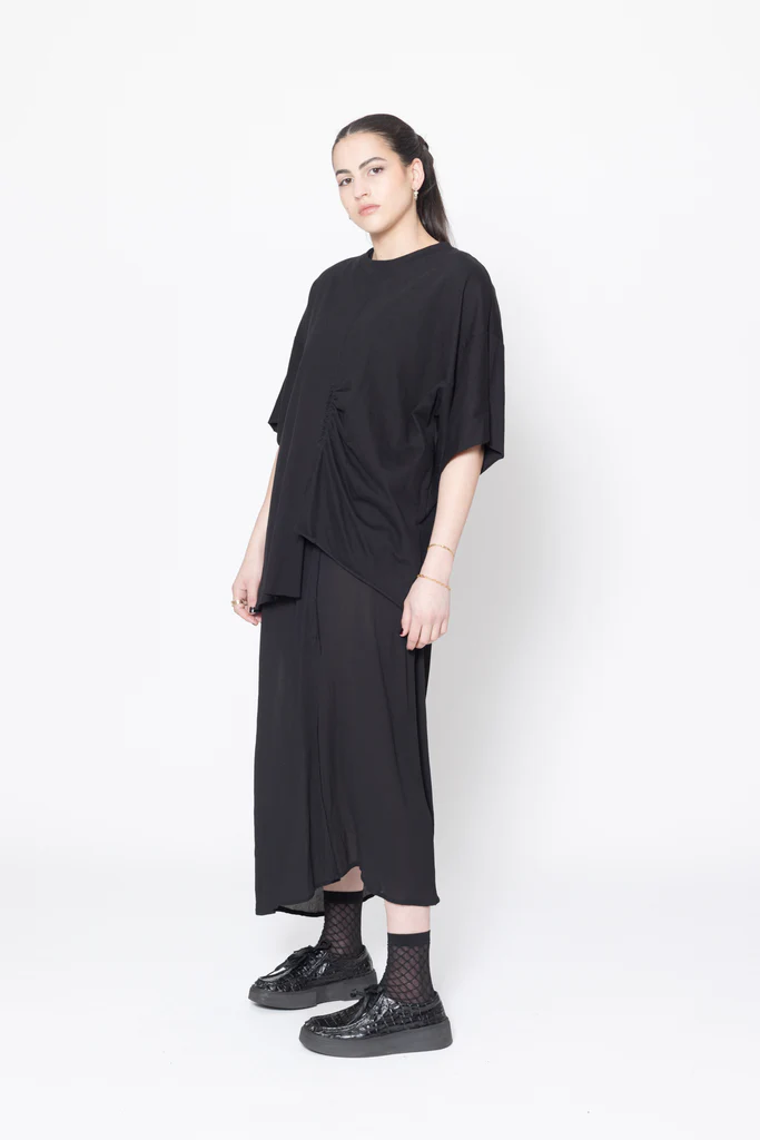 Company Of Strangers Contrast Tee - Black Knit