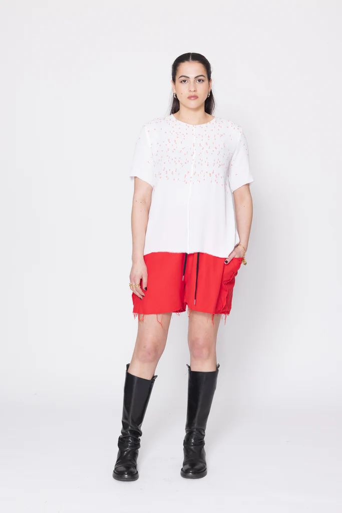 Company Of Strangers Entitled Tee - Red Scatter
