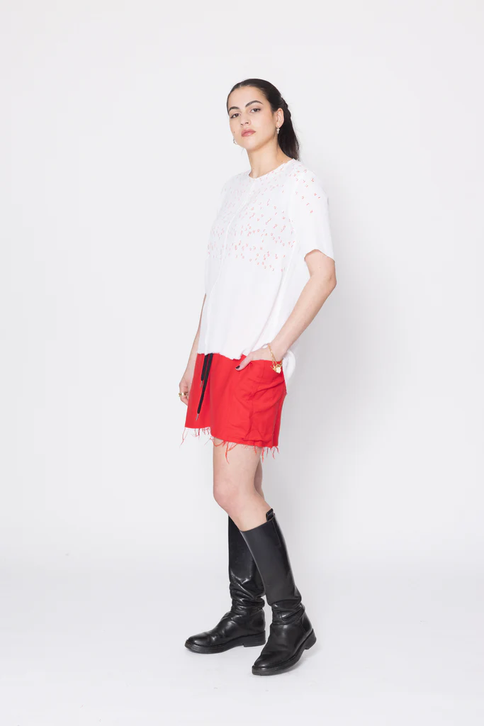 Company Of Strangers Entitled Tee - Red Scatter