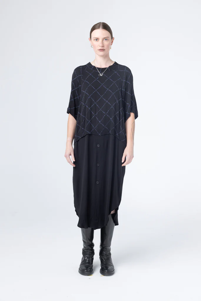 Company of Strangers Parkway Dress - Midnight Net