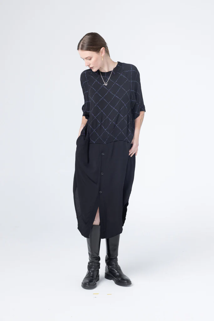 Company of Strangers Parkway Dress - Midnight Net