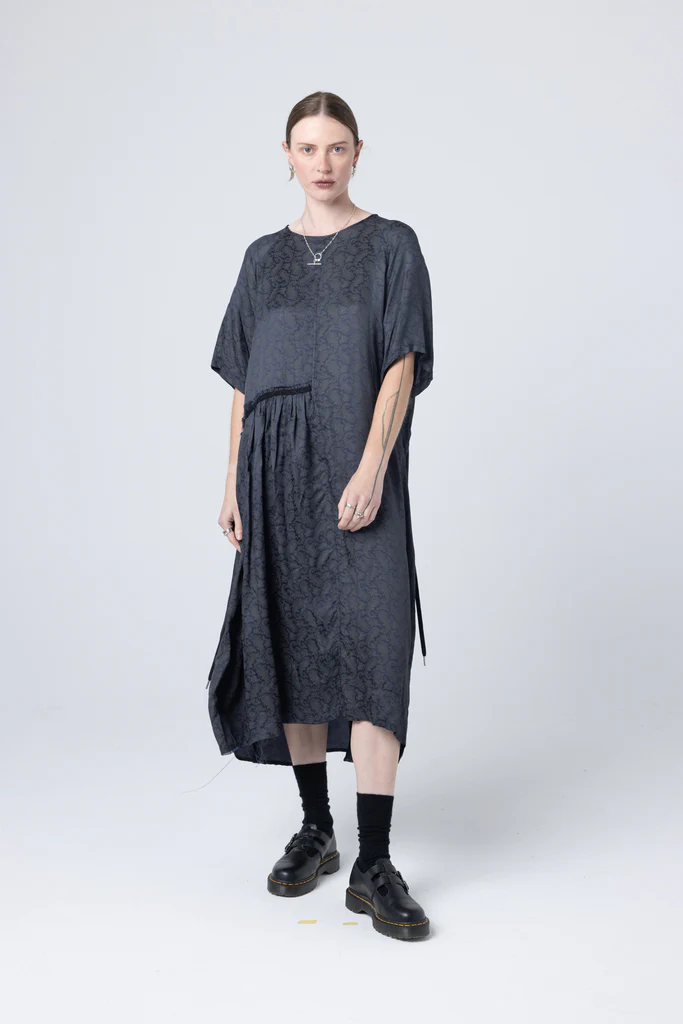 Company of Strangers We Float Dress - Ink Paisley