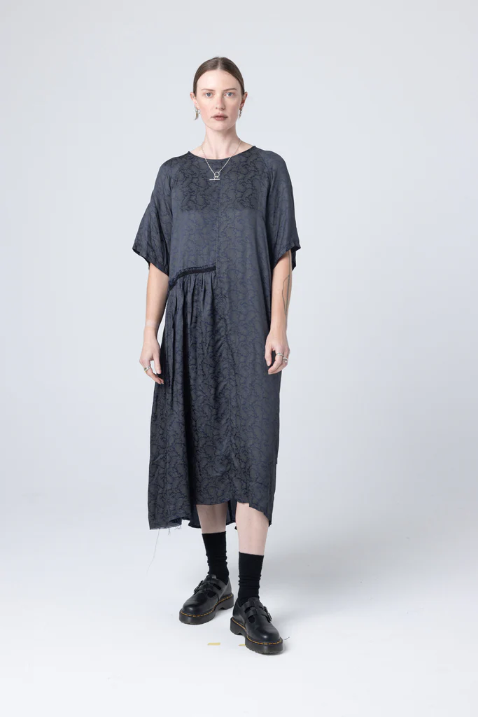 Company of Strangers We Float Dress - Ink Paisley