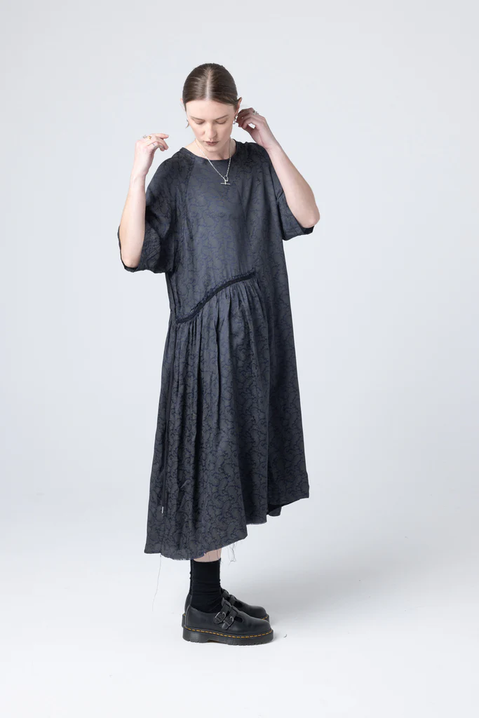 Company of Strangers We Float Dress - Ink Paisley