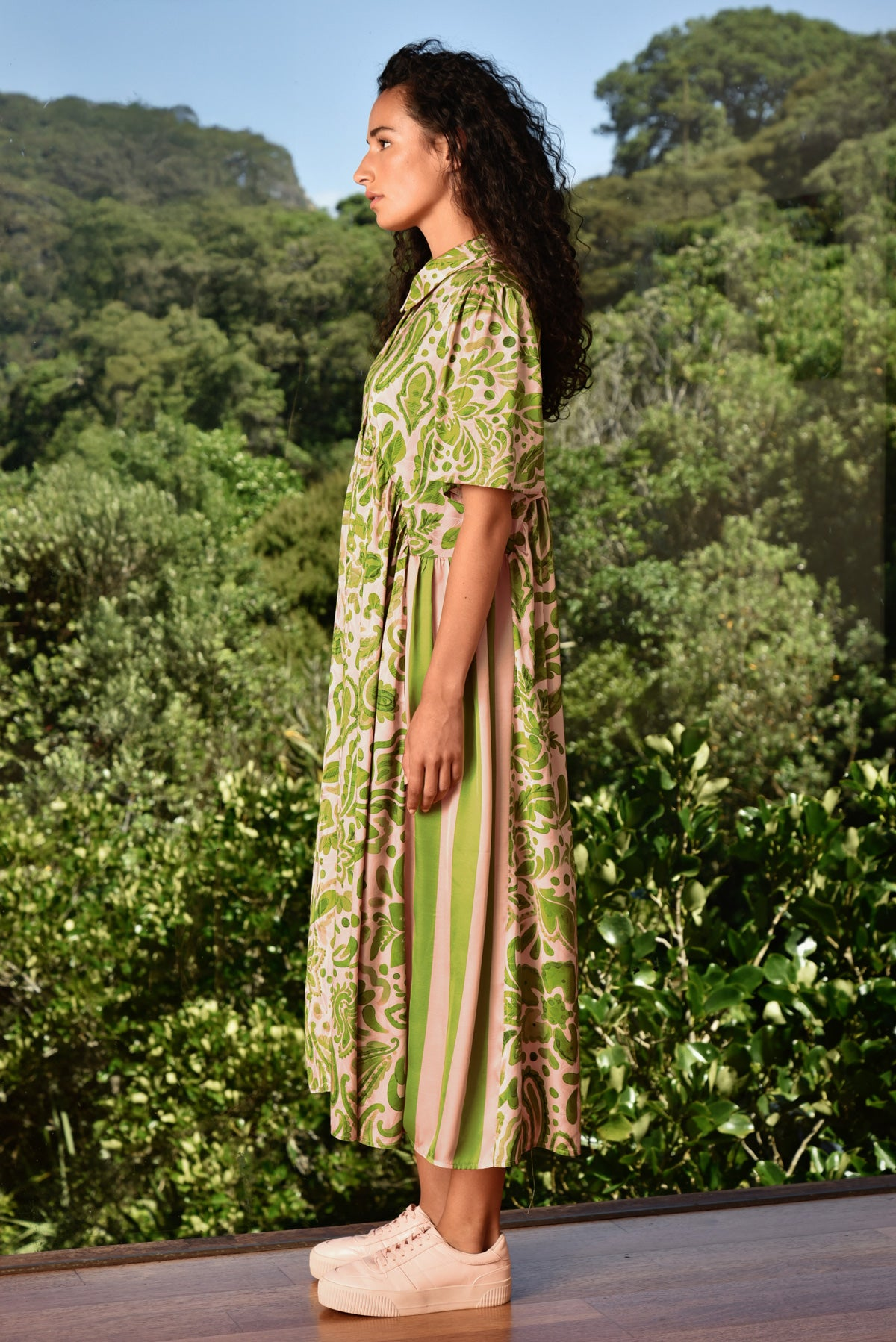 Cooper Made For Each Other Dress - Blush/Green Floral