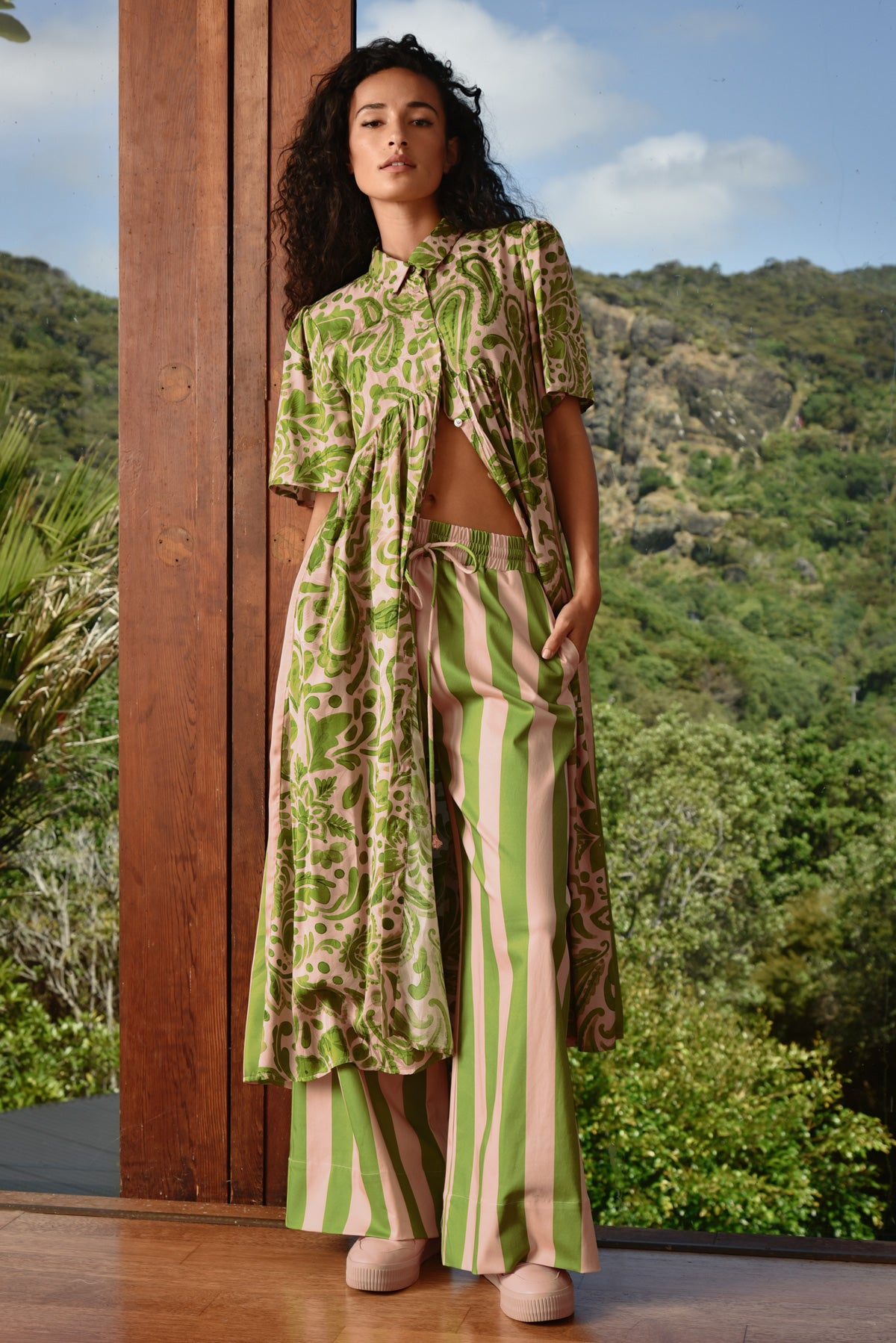 Cooper Made For Each Other Dress - Blush/Green Floral
