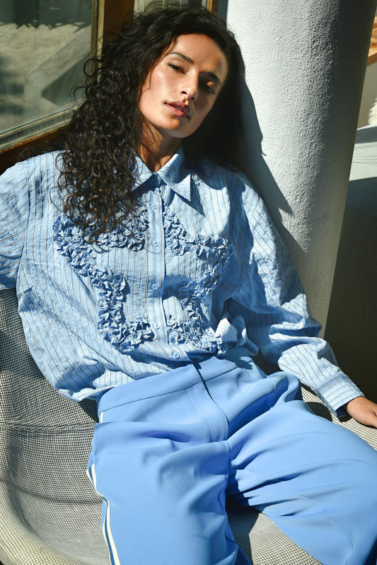 Cooper As Star As It Goes Shirt - Blue Stripe