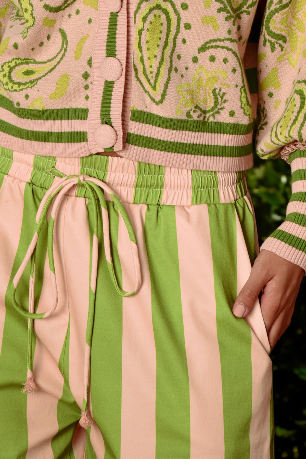Cooper Seville Strolls Pant - Blush/Green Stripe
